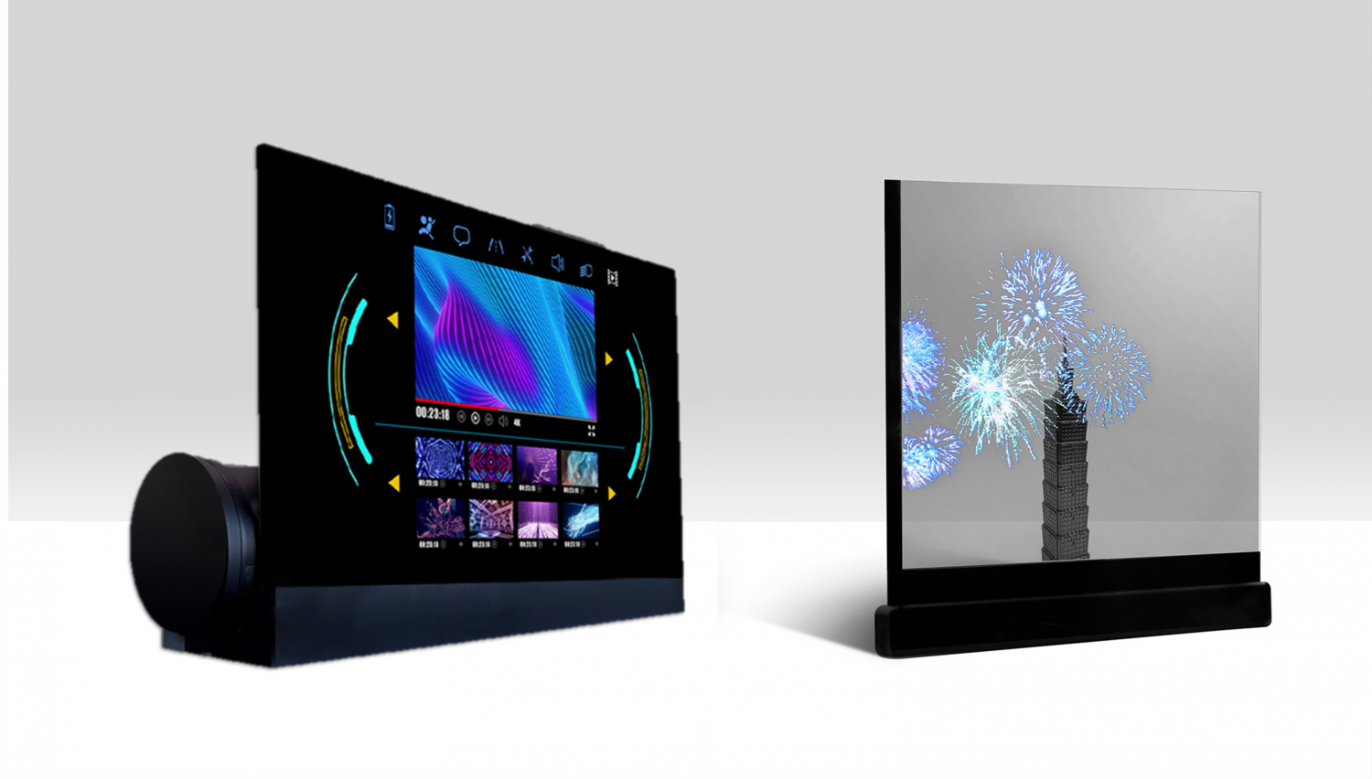 可卷式、折迭性、高透明